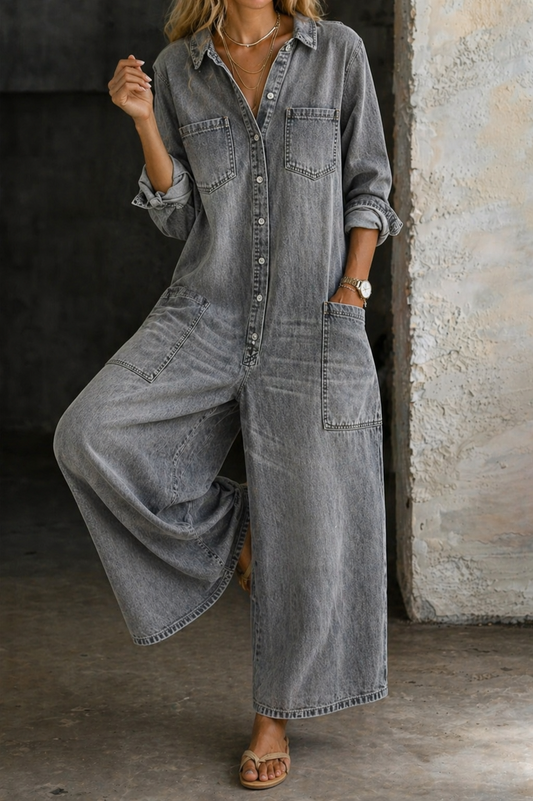 Chloe | Casual Denim Jumpsuit