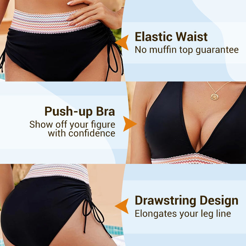 Ivy | High-Waisted Tummy-Control Bikini Set