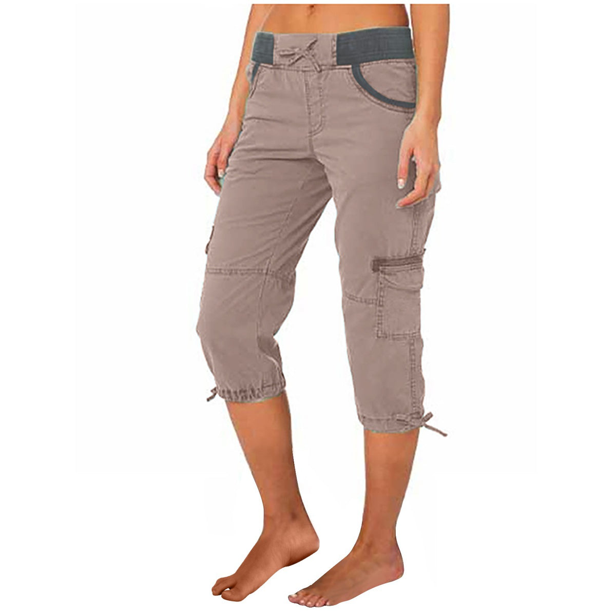 Megan cargo capri in Camel Brown