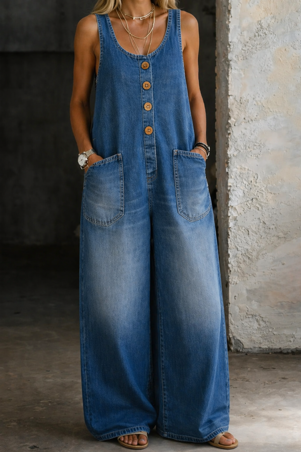 Charlotte | Vintage Denim Overalls