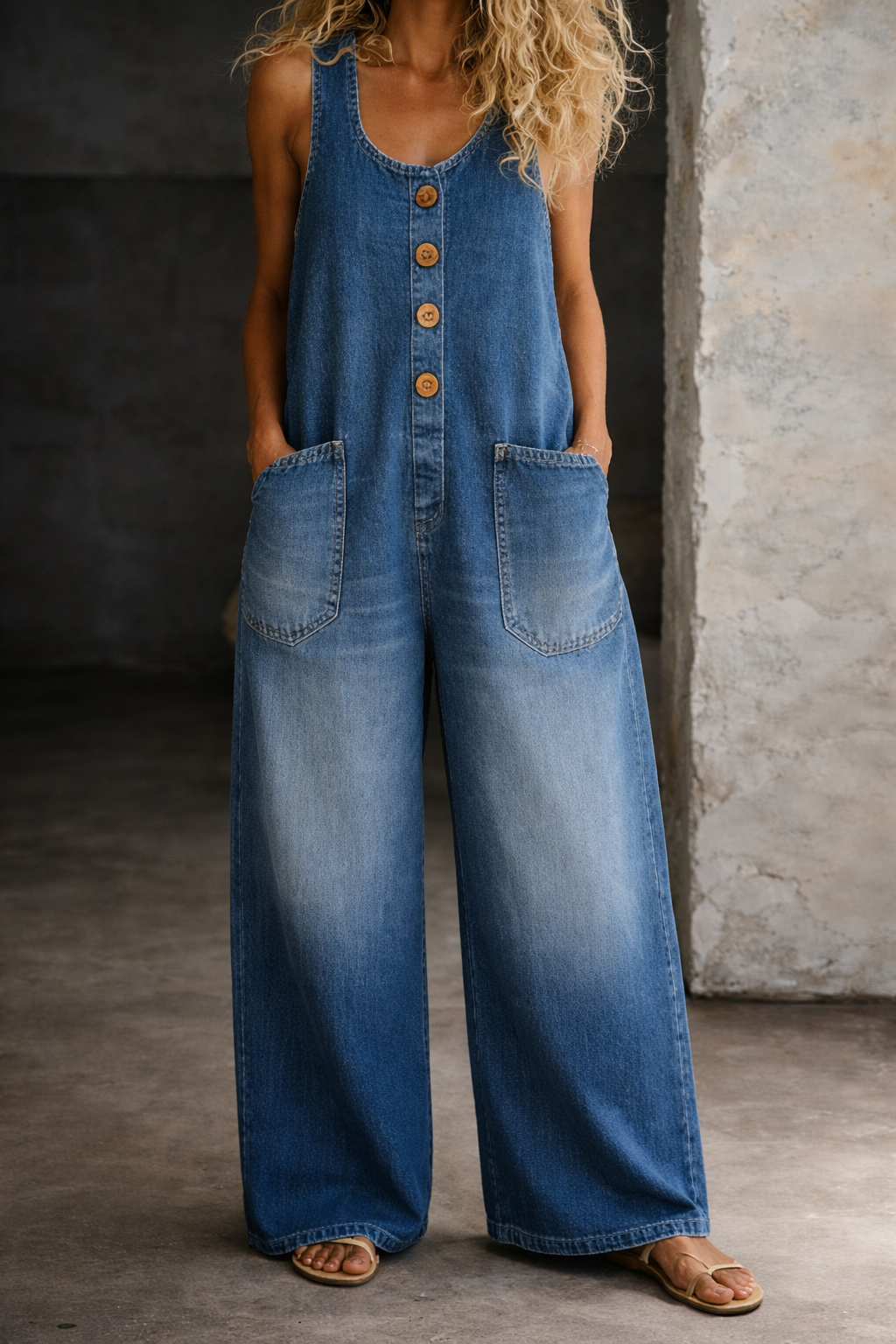 Charlotte | Vintage Denim Overalls