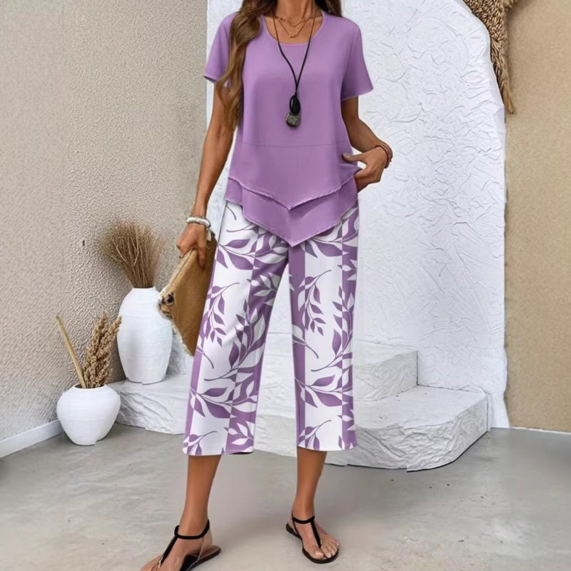 Georgia | Tunic Top & Printed Pants Set