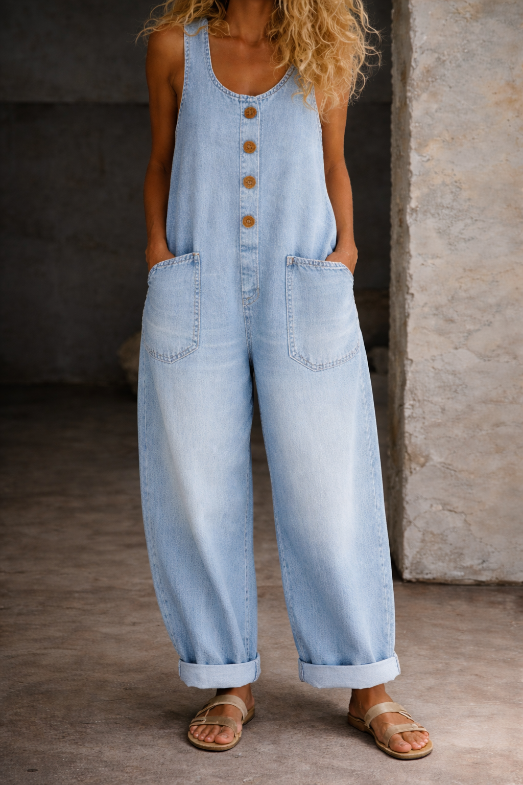 Ella | Vintage Denim Overalls