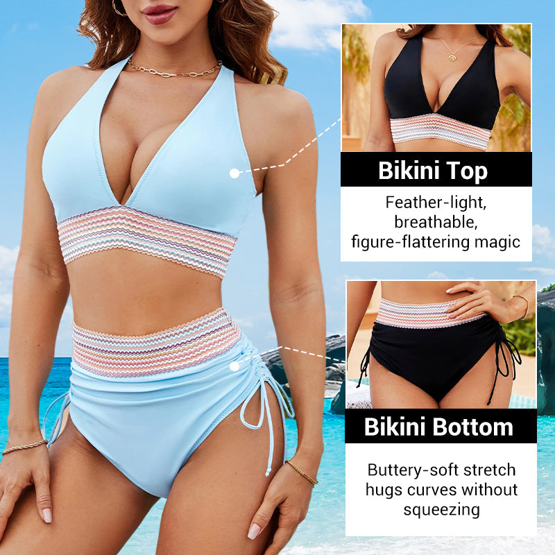 Ivy | High-Waisted Tummy-Control Bikini Set