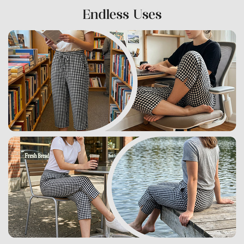 Rosie | Gingham Capri Pants