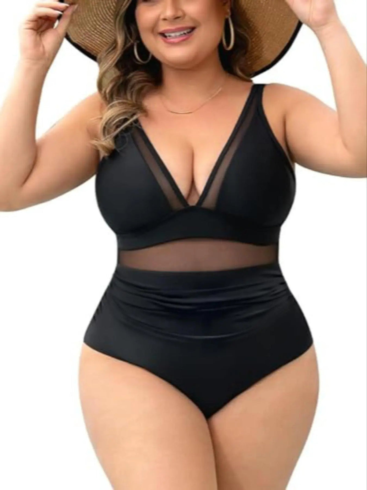 Naomi | Mesh Panel Tummy-Control Swimsuit