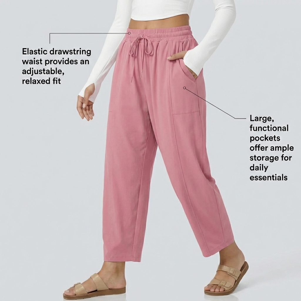 Leah | Linen-Blend Wide-Leg Pants