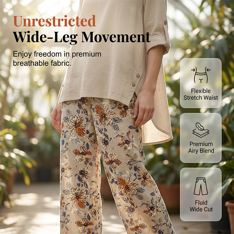 Freya | Boho Cotton-Linen Tunic & Pants Set