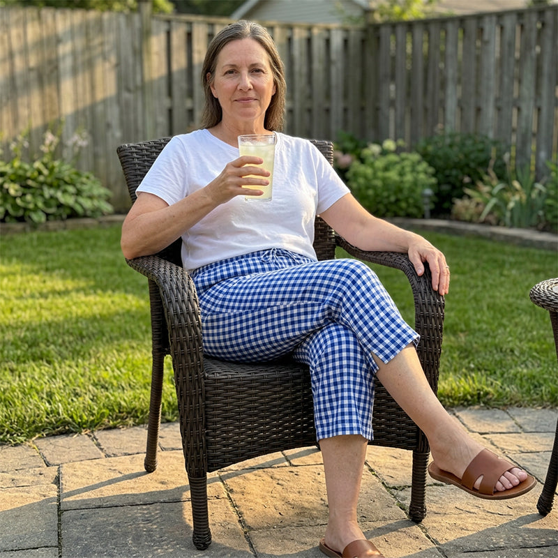 Rosie | Gingham Capri Pants