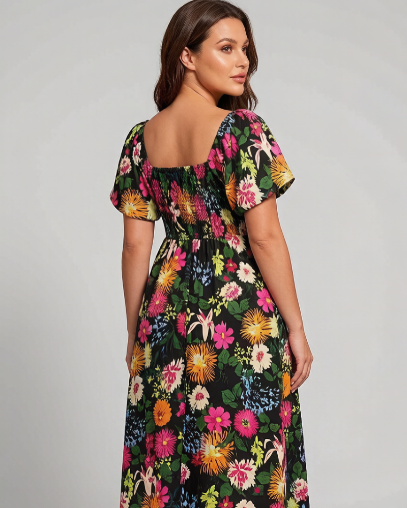 Willow | Floral Smocked Midi Dress