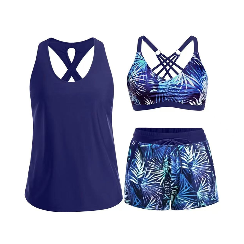 Erin | 3-Piece Tankini Set with Shorts