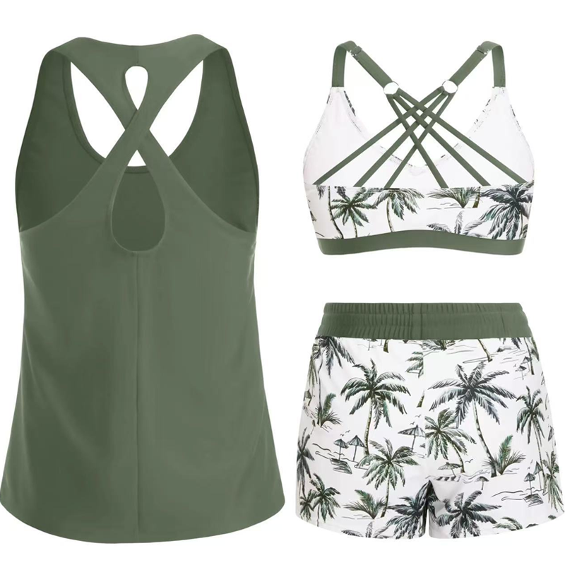 Erin | 3-Piece Tankini Set with Shorts