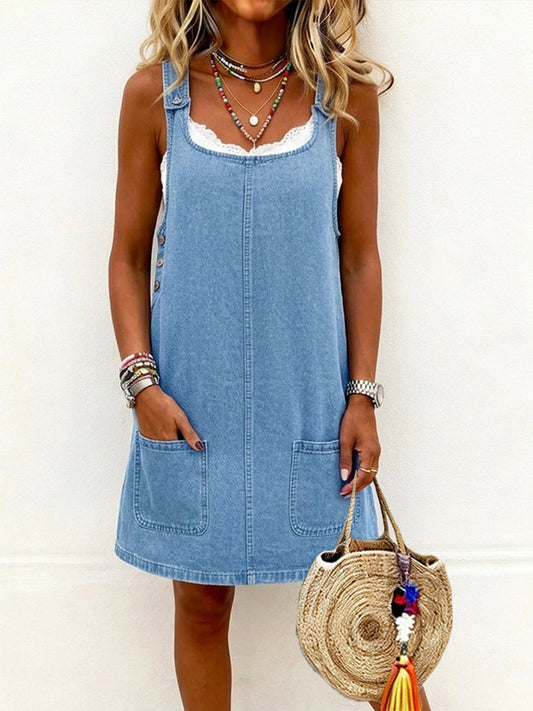 Ngaire | Casual Denim Overall Dress