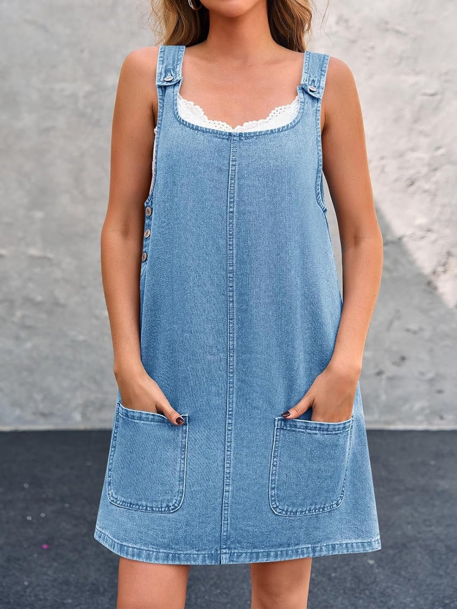 Ngaire | Casual Denim Overall Dress