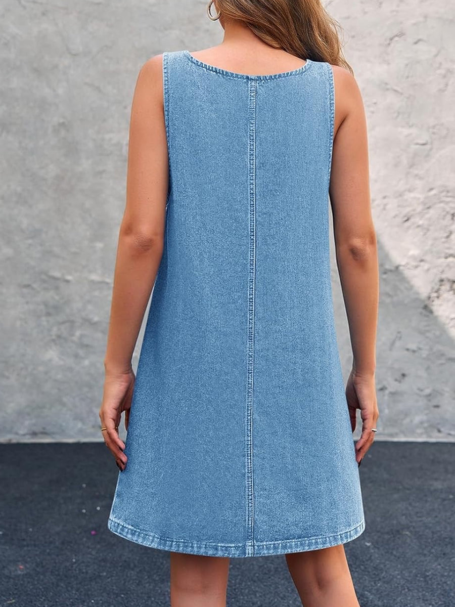 Ngaire | Casual Denim Overall Dress