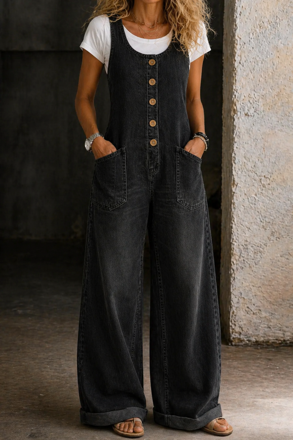 Olivia | Vintage Denim Overalls