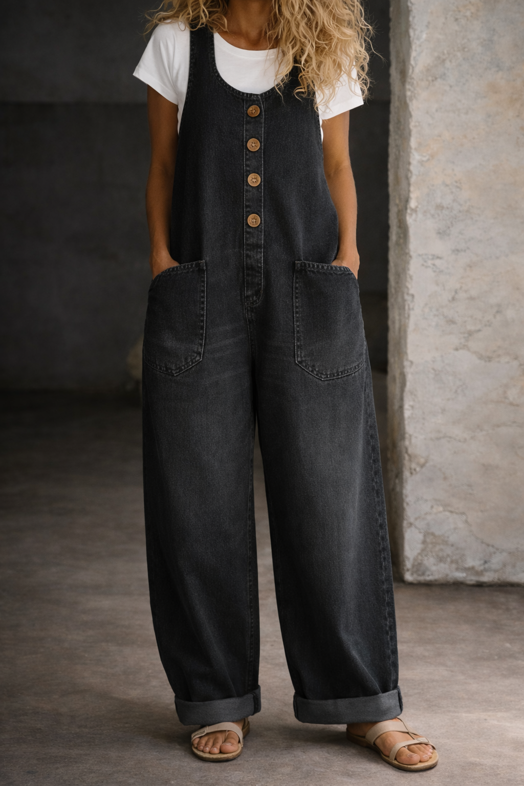 Olivia | Vintage Denim Overalls