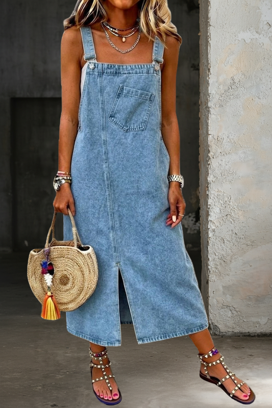 Piper | Casual Denim Jumper Dress