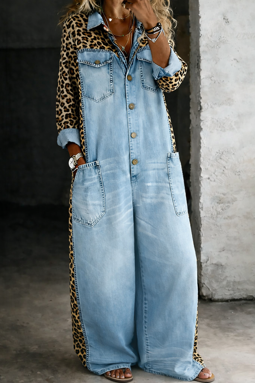 Sophie | One Piece Shirt Jumpsuit