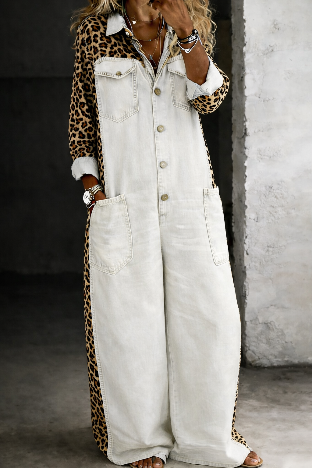 Sophie | One Piece Shirt Jumpsuit