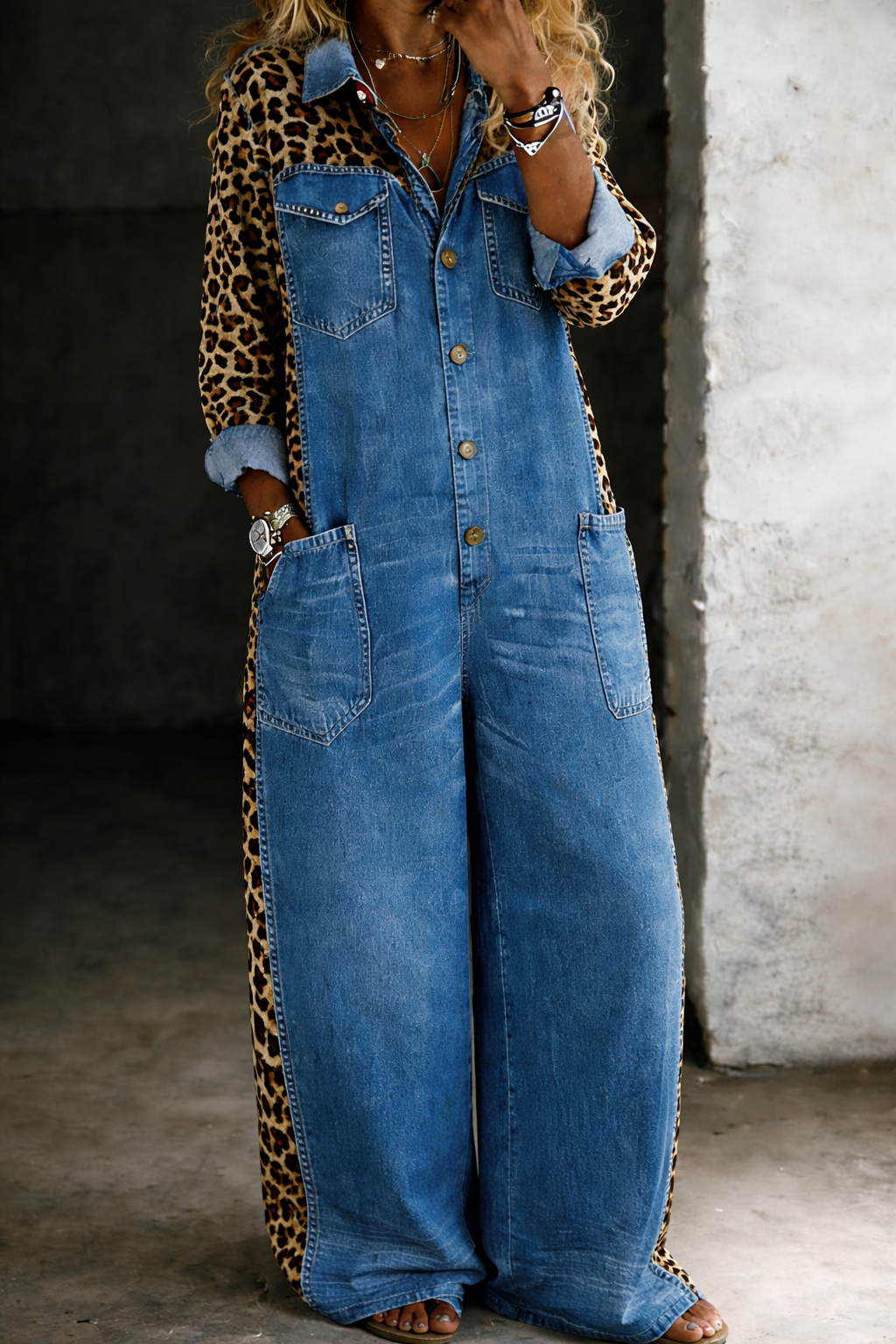 Sophie | One Piece Shirt Jumpsuit