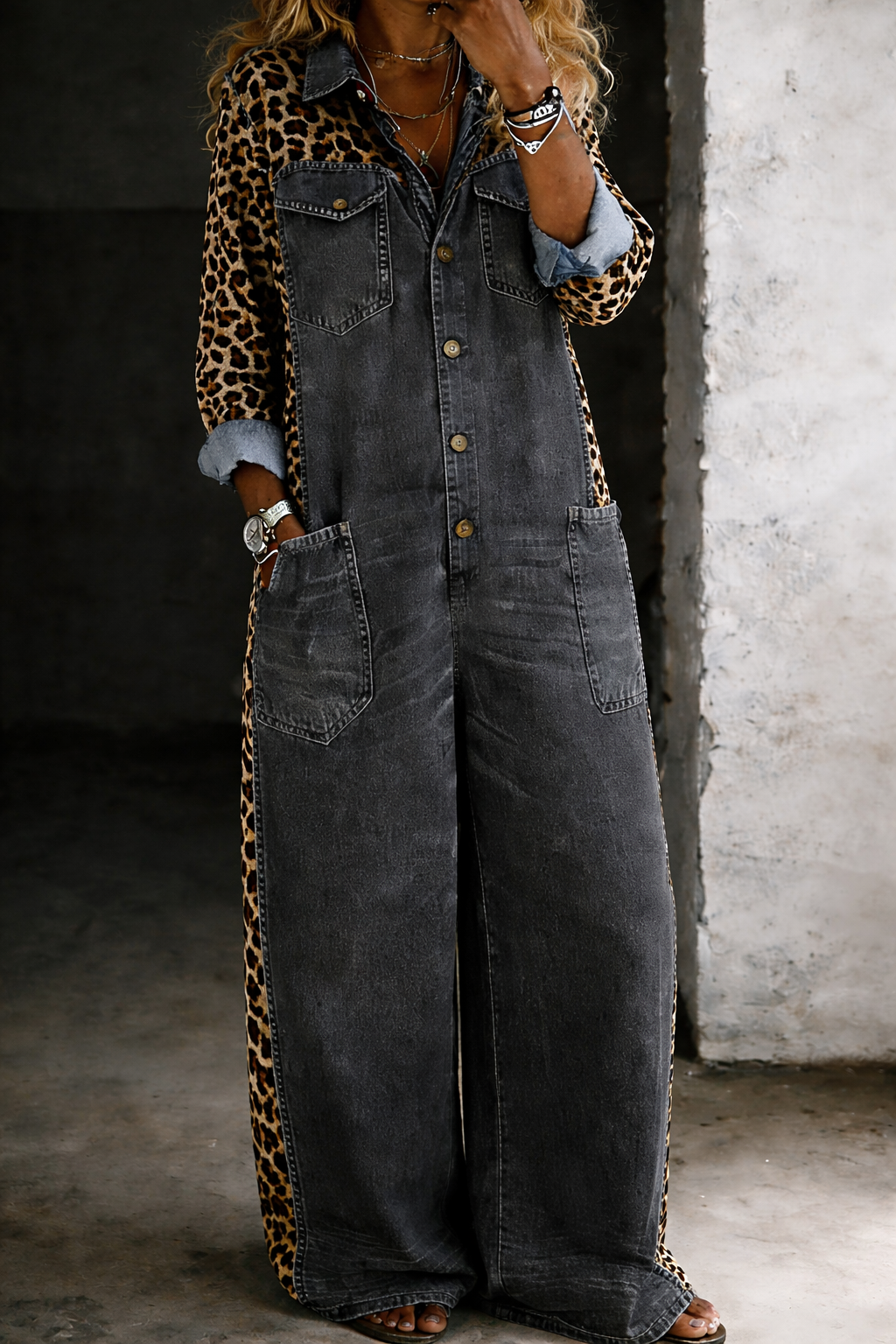 Sophie | One Piece Shirt Jumpsuit