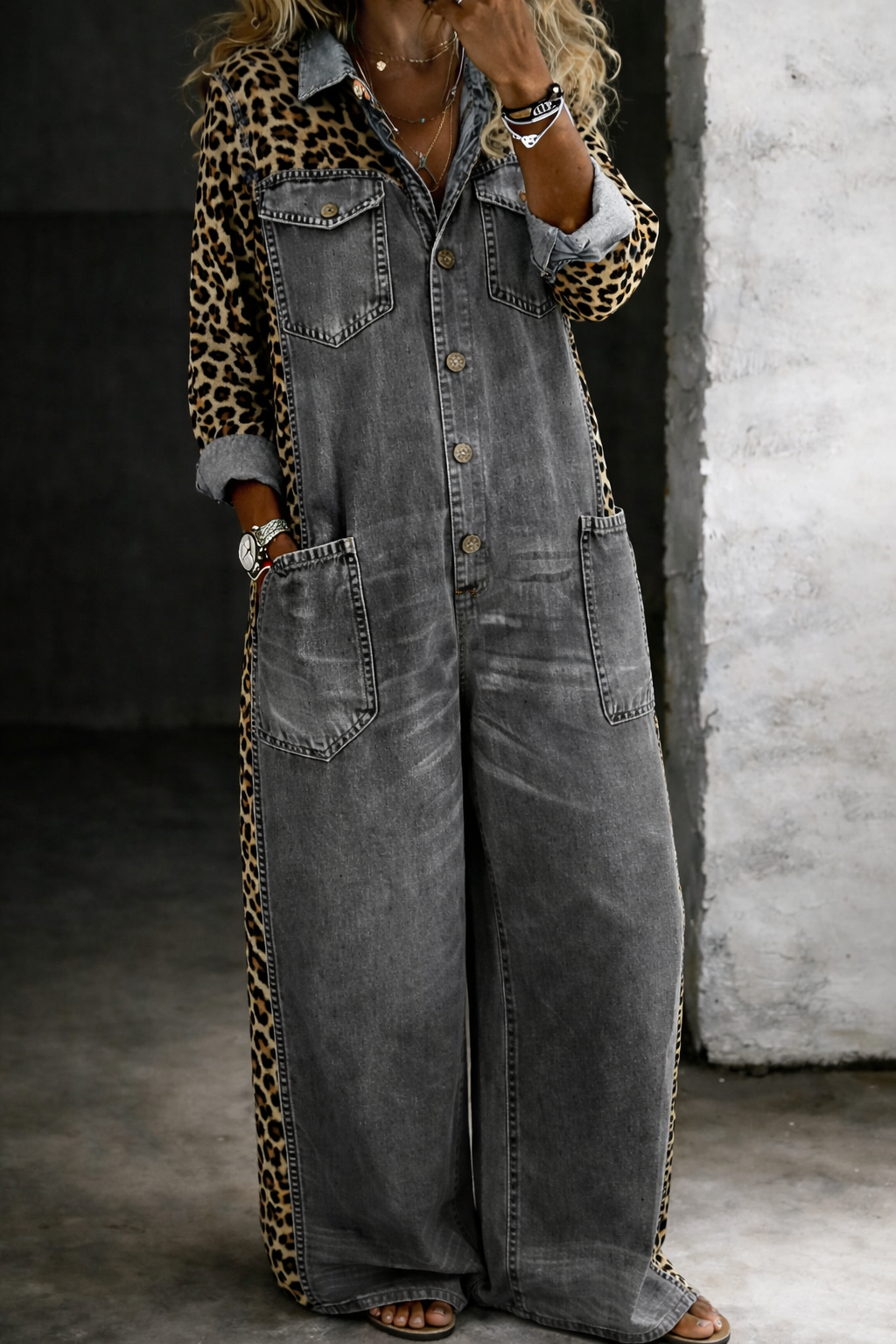 Sophie | One Piece Shirt Jumpsuit