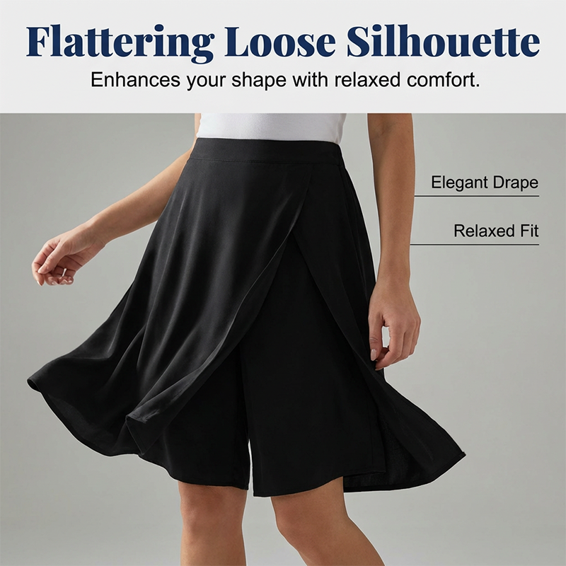 Ana skort relaxed flattering drape