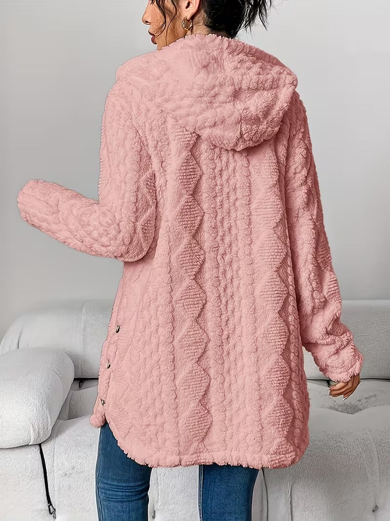 Waimarie | Hooded Plush Cardigan Coat
