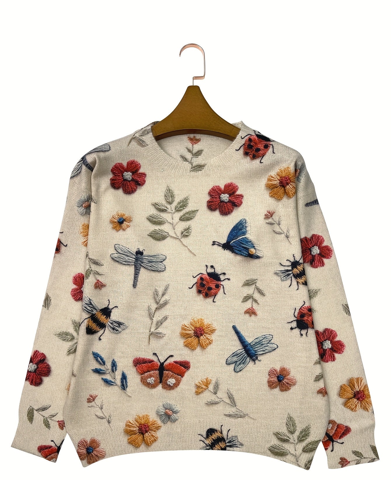 Mahina | Botanical Print Knit Sweater