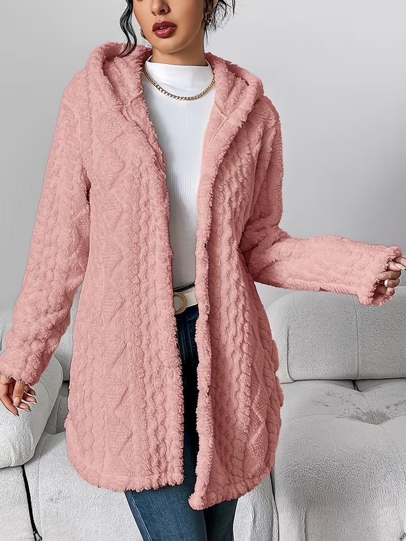 Waimarie | Hooded Plush Cardigan Coat