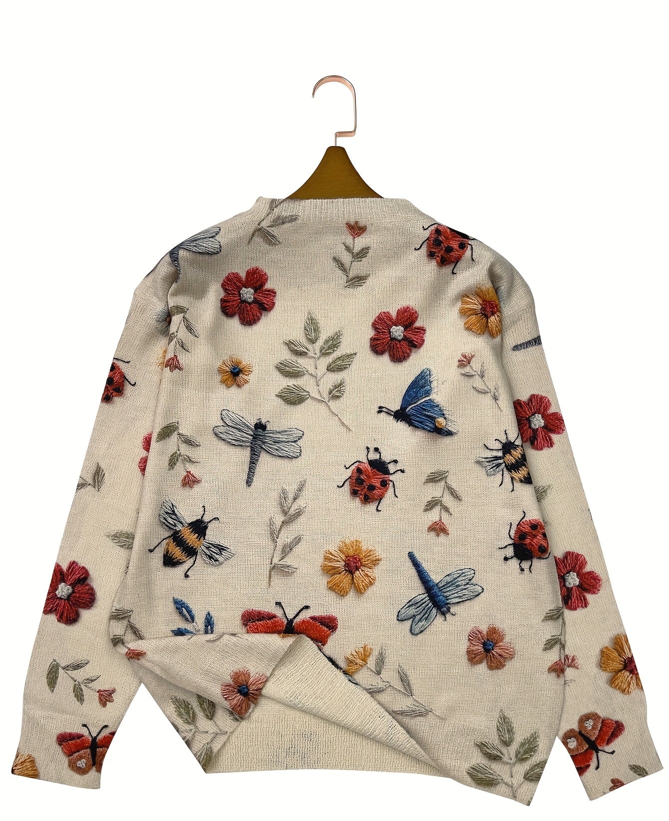 Mahina | Botanical Print Knit Sweater