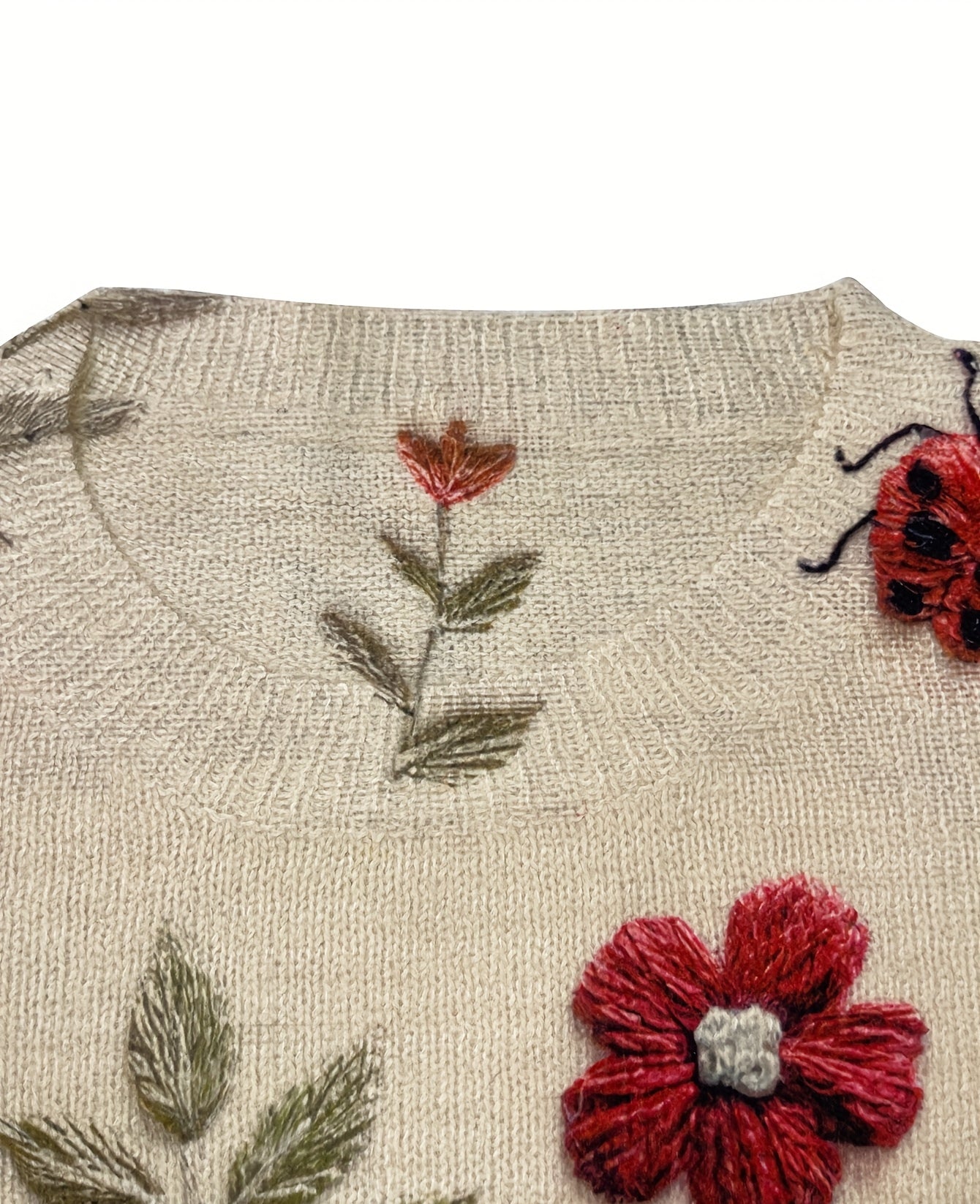 Mahina | Botanical Print Knit Sweater