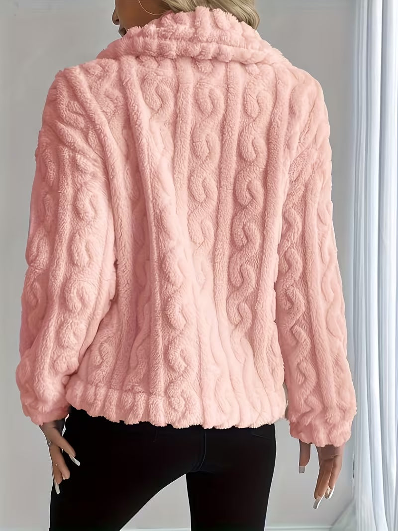 Kora | Cable Plush Button Jacket