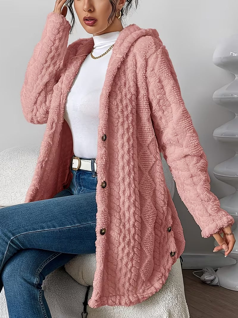 Waimarie | Hooded Plush Cardigan Coat